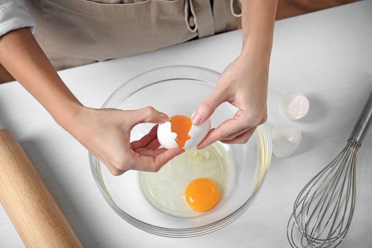 Eier für Lasagnefüllung