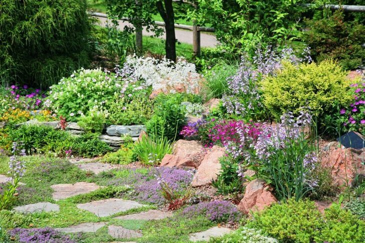präziser detaillierter englischer Garten
