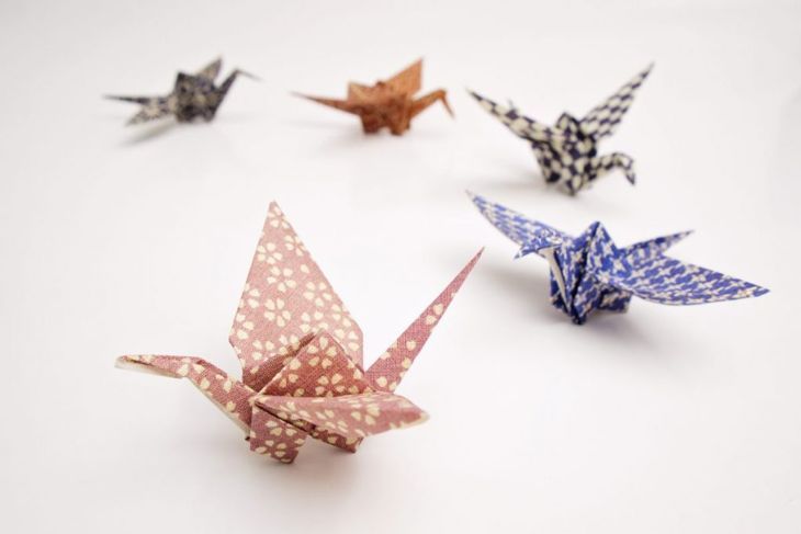 Origami-Materialkräne