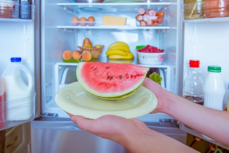 schneiden wassermelone kühlschrank
