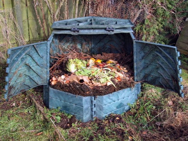 Kompostbehälter, Standort, Raum, Entwässerung