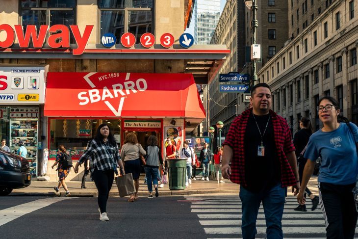 Sbarro-Restaurant in New York