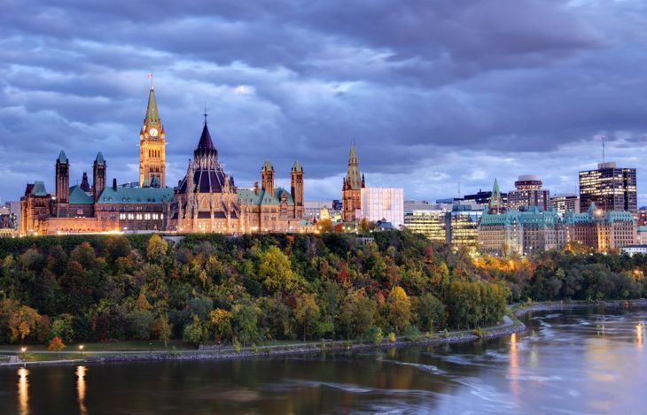 Parlamentshügel in Ottawa