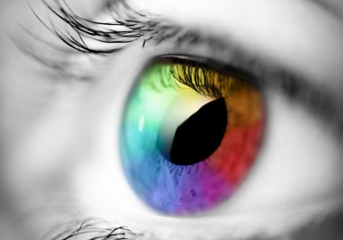 Das Auge interpretiert Farbe für uns
