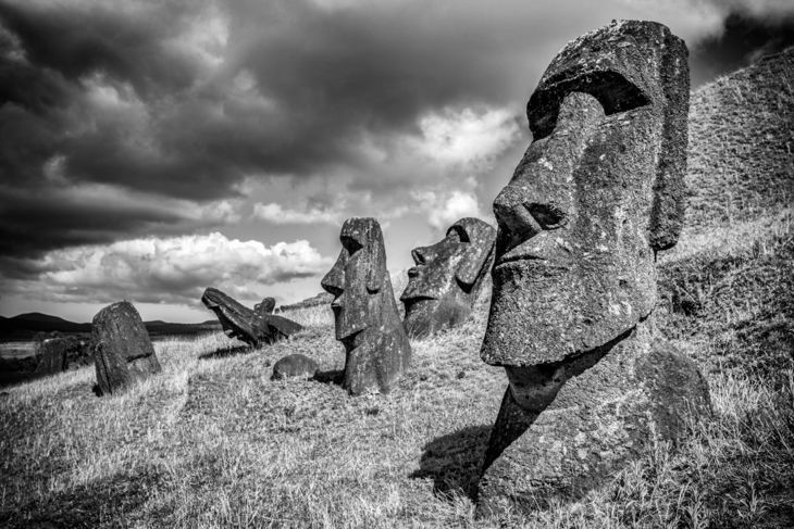 Statuen in Rapa Nui