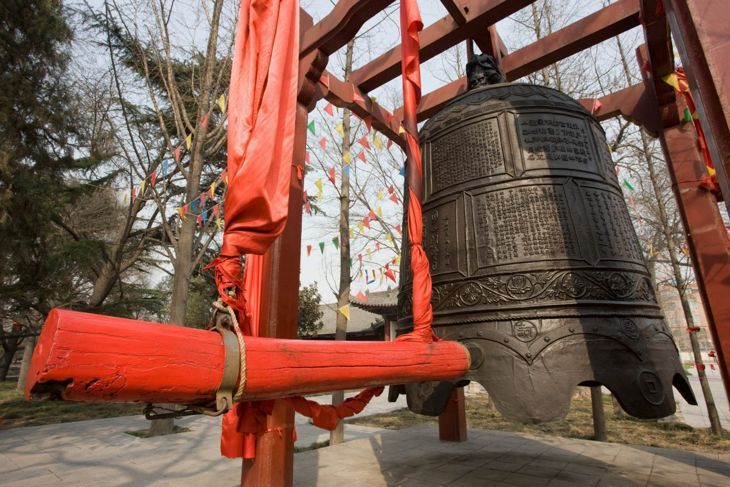 Buddhistische Anbetungsglocke in China