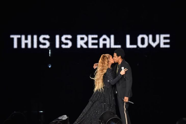 Beyoncé und Jay-Z auf der Bühne