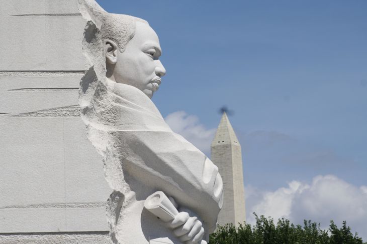 Der Stein der Hoffnung am Martin Luther King Jr. Memorial