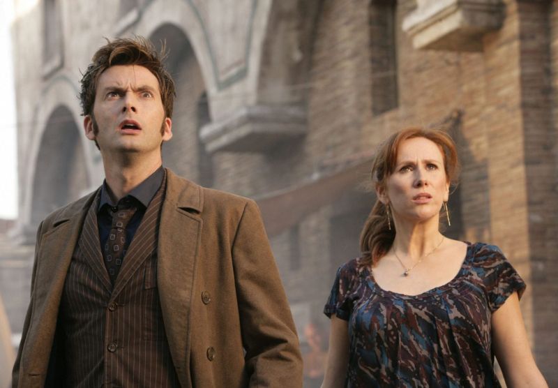David Tennant und Catherine Tate in Doctor Who: Die Feuer von Pompeji